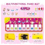 M SANMERSEN Floor Piano Mat, Toddler Toys Musical Mat, Keyboard Floor Playmat 39.5 Electronic Music Animal Touch Play Blanket Funny Xmas Gift Toy for 1 2 3 Year Old