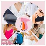 Stitch Gun for Clothes - Handheld Stitch Gun Quick Clothing Fixer - Tagging Gun - Includes 6 Needle, 1000 Black Fasteners & 1000 White Fasteners (Pink/Orange)