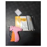 Stitch Gun for Clothes - Handheld Stitch Gun Quick Clothing Fixer - Tagging Gun - Includes 6 Needle, 1000 Black Fasteners & 1000 White Fasteners (Pink/Orange)