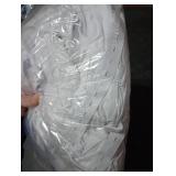 Box Spring Cover King/Cal King Size - Jersey Knit & Stretchy Wrap Around 4 Sides Bed Skirt for Hotel & Home, White