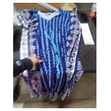 Bsubseach Kaftan Dresses for Women Plus Size Swimsuit Cover Up Long Caftan Dress with Waist Drawstring Wavy Stripes