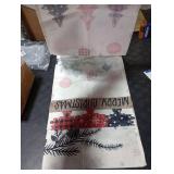 Artoid Mode Red Pine Trees Merry Christmas Table Runner, Winter Xmas Holiday Kitchen Dining Table Decoration for Home Party Decor 13x90 Inch