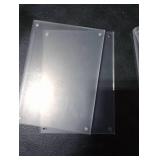 Cherrich Acrylic Picture Frame 5x7, Double Sided Photo Frames for Refrigerator with Magnetic Corners, Transparent Acrylic Frame for Desk or Tabletop Display Family,Wedding, Baby Pictures(2 Pack)