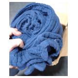 EMME Muslin Blanket 100% Cotton Throw Blankets for Couch Breathable Gauze Blanket All Season Soft and Lightweight Pre-Washed Cotton Blanket (Navy, 50x70)