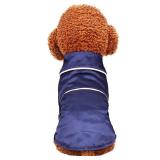 Lifeunion Small Dogs Cats Pajamas Pet Soft Lapel Two-Legged Sleepwear Shirt for All Season (Medium, Blue)