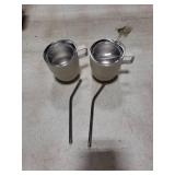 CHLJAR 4oz Espresso Cup Set of 2, Insulated Espresso Mug With Lid and Straw, Espresso Shot Glasses with Handle, Double Walled Stainless Steel Small Expresso Shots Cup for Coffee