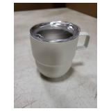 CHLJAR 4oz Espresso Cup Set of 2, Insulated Espresso Mug With Lid and Straw, Espresso Shot Glasses with Handle, Double Walled Stainless Steel Small Expresso Shots Cup for Coffee