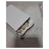 PIGORY BULK Pearl Buttons No Sew Buttons for Clothes, 10mm Pearl Brooch Pins Reusable for Women, White Safety Pins for Dresses, Shirts, DIY Crafts, Fashion Decorative Accessories