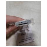 SD Card Reader for iPhone iPad Camera with USB C, Dual Card Slot Memory Card Reader Supports SD and TF Card Trail Camera Viewer SD Card Adapter Portable Micro SD Card Reader No App Plug and Play