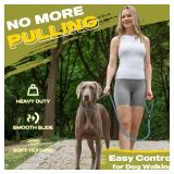 Fida Durable Slip Lead Dog Leash, 6 FT x 1/2 Heavy Duty Loop Comfortable Strong Rope Lead for Large, Medium Dogs, No Pull Pet Training with Highly Reflective, Blue