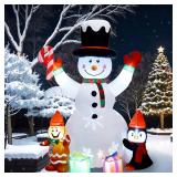Christmas Decorations, Inflatable Snowman Christmas Yard Decoration - 6ft Built in Colorful Rotating LED Lights Blow Up Outdoor Yard Decorations for Holiday/Party/Lawn/Garden, Ultimate Unicorn