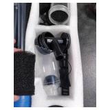 6-in-1 Electric Aquarium Gravel Cleaner 530GPH Powerful Fish Tank Vacuum with Sand Washer, Water Changer & Debris Remover, Quiet 32W Pump, Adjustable Telescopic Pole (Blue) (Blue)