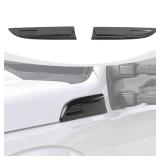 RAZPOY Emblem Cover Front Side Fender Vents Trim Compatible with Ford F250/F350/F450/F550 Accessories 2008-2016, Carbon Fiber