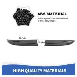 RAZPOY Emblem Cover Front Side Fender Vents Trim Compatible with Ford F250/F350/F450/F550 Accessories 2008-2016, Carbon Fiber