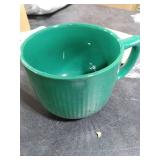Hoilse Ceramic Soup Bowl with Handle 32oz Microwave Ramen Bowl with Lid, Soup Mugs & Cups for Cereal, Oatmeal, Ramen, Instant Noodle, Soup Container with Lid-(Green