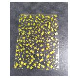 COQOFA 100 Pcs Star Printed 5X 7 Gift Wrap Cello Cellophane Treat Bags Party Favor bags Clear Candy Cookie Bag Plastic Poly Goodie Storage Bag with Twist Ties for Bakery,Birthday, Wedding ,Party Decor