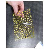 COQOFA 100 Pcs Star Printed 5X 7 Gift Wrap Cello Cellophane Treat Bags Party Favor bags Clear Candy Cookie Bag Plastic Poly Goodie Storage Bag with Twist Ties for Bakery,Birthday, Wedding ,Party Decor