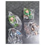 OBXAVV 4.7 Turtles Action Figures 6PCS Figure Bundle Toys Collection Birthday for Kids