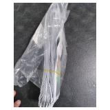 Funfery 100 pcs White Smell Proof Mylar Holographic Bags Packaging Bags,Clear Resealable Odor Proof Bag Foil Pouch Bag for Food Storage,Lipgloss,Jewelry,Lash Packaging for Small Business(3.1x5.1In)