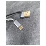 Ultra-Slim Wired Keyboard for Apple Mac, USB & Type-C Conversion Cable, 78 Scissor Keys, Media Hotkeys, Compatible with MacBook, iMac Mini&Pro, Laptop Computers, Windows Desktop PC, Black