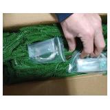 2Pcs 6 Ft Artificial Norfolk Pine Garland with 50 LED Lights,Winter Pine Christmas Garland with Lights,Real Touch Faux Greenery Garland for Mantle Fireplace,Table,Window,Outdoor Christmas Decorations