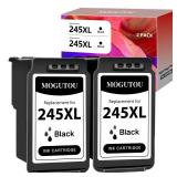 245XL PG245XL Ink Cartridge Replacement for Canon 245 PG-245 XL Black Ink Cartridge High Yield for Canon Pixma MX490 MG2524 MG2525 MG2522 TS202 TS302 TS3120 TS3122 TR4527 TR4520 Printer (2 Black)