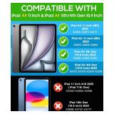 Cantis Case for iPad Air 11-inch (M3) 2025/ (M2) 2024, iPad Air 5th/4th Generation (2022/2020) 10.9 Inch, Heavy Duty Shockproof Rugged Protective for i Pad Air 11