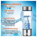 Hydrogen Water Bottle Generator 2 Pack 2025 w SPE/PEM Tech Water Ionizer, Portable Hydrogenated Water Machine Improve Water in 3 Minutes Hydrogen Rich