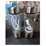 Hydrogen Water Bottle Generator 2 Pack 2025 w SPE/PEM Tech Water Ionizer, Portable Hydrogenated Water Machine Improve Water in 3 Minutes Hydrogen Rich