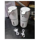 2 Pack Automatic Soap Dispenser,Automatic Liquid Soap Dispenser Touchless,12.8oz/380ml USB Rechargeabled Wall Mounted Smart Soap Dispensers for Bathroom Kitchen Dish Soap