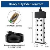 Immersion Water Heater 1800W, Portable Submersible, Real Time Temp Display, Thermostat Temp Control, Dry Burn Protection, Heating for Buckets Bathtubs Hot Tubs Above Ground and Inflatable Pools