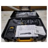 JEXUGK 120Nm Cordless Ratchet Wrench, 3/8 89 FT-LBS Brushless Ratchet Set with 2 x 2.0A Battery, 21V Electric Matraca Electrica with Variable Speed 7Sockets,1/4 Adapter,1/2 Adapter,3 Extension Bar