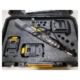 JEXUGK 120Nm Cordless Ratchet Wrench, 3/8 89 FT-LBS Brushless Ratchet Set with 2 x 2.0A Battery, 21V Electric Matraca Electrica with Variable Speed 7Sockets,1/4 Adapter,1/2 Adapter,3 Extension Bar