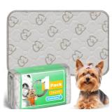 FXW Washable Pee Pads for Dogs, Leak-Proof & Non-Slip, Specifically Designed for 18inch Cages, 11 x 17 Rectangle, Khaki, 1 Pack