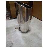 LCGP 4 inlet Diesle Exhaust Tip, 6 outlet, 12 Long Truck Tailtip, Rolled Angel Design, Polished Finished