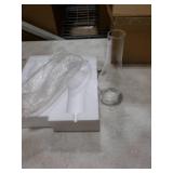 2.625 x 10Inch Clear Glass Lamp Chimney for Vintage and Antique Style Fixture Replacement Globes & Shades, Handblown Clear Glass Chimney Lamp Shade for Oil Lamps Wall Lamps Home Decor