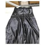 REASERAL Womens PU Leather Jumpsuit Sexy Off the Shoulder Top Tight Waist Cargo Pants Bodysuit