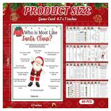 Motionchic BULK Christmas Party Games for Adults, Ugly Sweater Bingo Paper Cards Christmas Bingo Party Games for Families, Adults, Holiday Activities and Group Entertainment