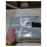 Bedsure Gentlesoft 100% Cotton Blanket Twin XL Size for College Dorm - Breathable and Soft, Waffle Weave Twin Blanket for Summer, Dorm Room Essentials, Mint, 66x90 inches