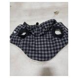 Vecomfy Fleece Lining Dog Hoodie for Small Dogs Extra Warm Plaid Sweater with Drawstring Hooded Coats in Winter Puppy Jacket,Black XS