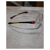 Euxor Red Frame (New) Safety Glasses Goggles for Eye Protection with Clear Anti Fog Scratch Resistant shattered Proof, Best Safety Glasses of ANSI Z87 & EN 166 with Carrying Case (1 Piece).