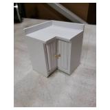 SXFSE Dollhouse Decoration Accessories,1:12 Dollhouse Miniature Furniture Wooden Kitchen Cabinet Set Freely Combined (White)