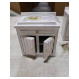 SXFSE Dollhouse Decoration Accessories,1:12 Dollhouse Miniature Furniture Wooden Kitchen Cabinet Set Freely Combined (White)