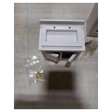 SXFSE Dollhouse Decoration Accessories,1:12 Dollhouse Miniature Furniture Wooden Kitchen Cabinet Set Freely Combined (White)