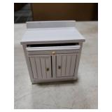 SXFSE Dollhouse Decoration Accessories,1:12 Dollhouse Miniature Furniture Wooden Kitchen Cabinet Set Freely Combined (White)