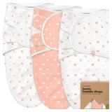 3-Pack Organic Baby Swaddle Sleep Sacks - Swaddles for Newborns, Infant 0-3 Months, Baby Girls, Boys, Soft & Snug Newborn Sleep Sack, Nursery Swaddling Blankets (Butterflies)