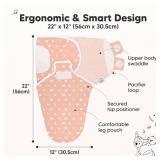 3-Pack Organic Baby Swaddle Sleep Sacks - Swaddles for Newborns, Infant 0-3 Months, Baby Girls, Boys, Soft & Snug Newborn Sleep Sack, Nursery Swaddling Blankets (Butterflies)