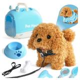 TONZE Dog Toys for Girls Kids Toys for 3 4 5 6 7 8 Year Old Girls Boys Birthday Gift, Realistic Robot Puppy Toy for Kids 3 4 5 6 Year Old, Walking Pet Toy