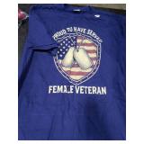 Proud to Have Served - Female Veteran T-Shirt 2XL
