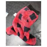 Dosuyi Turtleneck Dog Pajamas for Small Dogs, Fleece Puppy Sweater, Winter Cute Tiny Pet Clothes Pet Jumpsuits Chihuahua Yorkie Puppy Cat Clothes (Medium, Red Plaid)